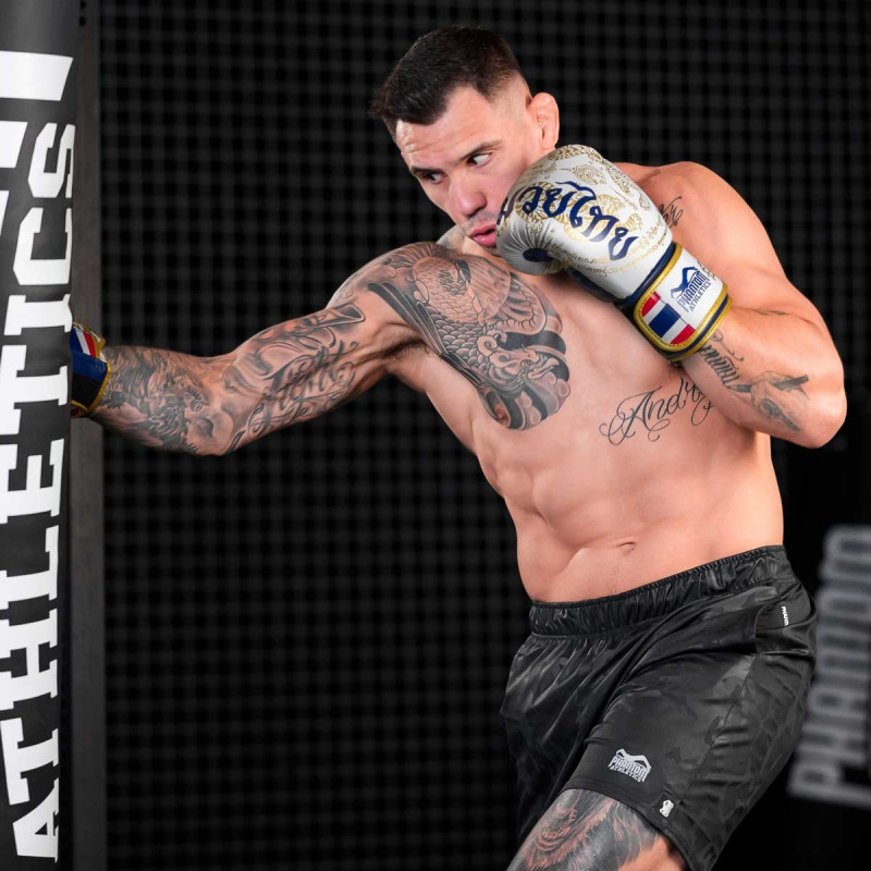 Боксерські рукавиці Phantom Muay Thai Gold Limited Edition 16 унцій (капа )