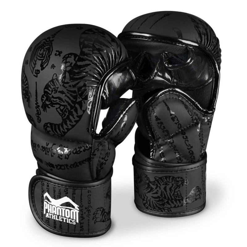 Перчатки для ММА Phantom Muay Thai Black S/M (кепка в подарок)