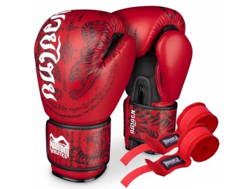 Боксерські рукавиці Phantom Muay Thai Red 16 унцій (бинти в подарунок)