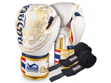 Боксерські рукавиці Phantom Muay Thai Gold Limited Edition 16 унцій (бинти в подарунок)