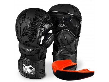 Рукавиці для ММА Phantom Muay Thai Black S/M (капа в подарунок)