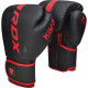 Боксерські рукавиці RDX F6 MATTE RED-6OZ (капа в комплекті)