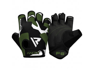 Рукавички для фітнесу RDX F6 Sumblimation Black/Green XXL