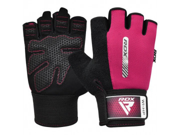 Рукавички для фітнесу RDX W1 Half Pink M