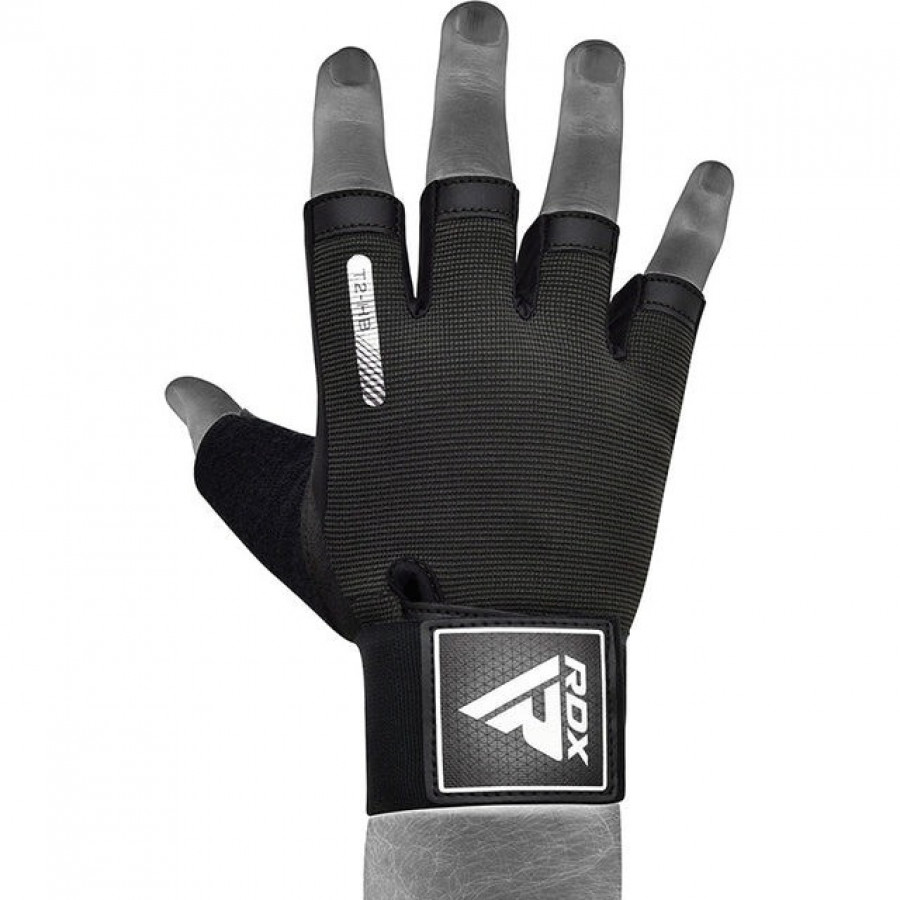 Рукавички для фітнесу RDX T2 Half Black XL