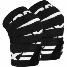Бинты на колени RDX K2 GYM Knee Wrap Black, Длина 2 м, Хлопок eglantine, Чёрный
