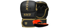 Рукавиці для ММА RDX F6 KARA Matte Golden Plus L/XL (капа у комплекті)