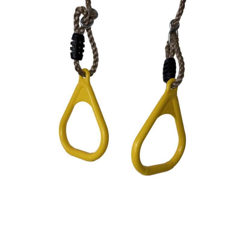 Кольца пластиковые на веревках для детской площадки WCG Акробатические кольца