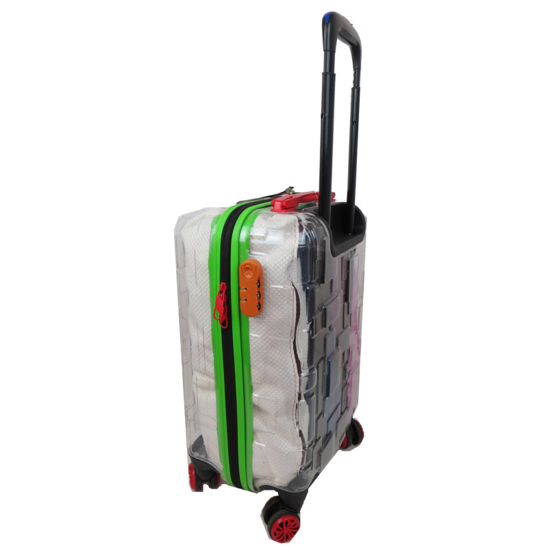 Прозора мала пластикова валіза + комплект органайзерів 42L My Luggage