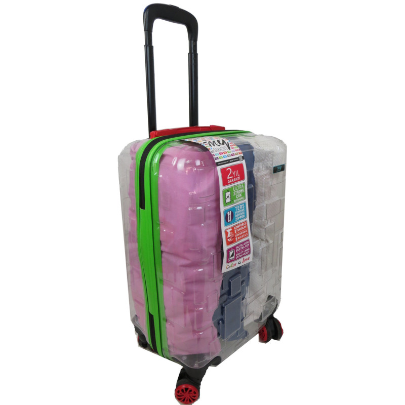 Прозора мала пластикова валіза + комплект органайзерів 42L My Luggage