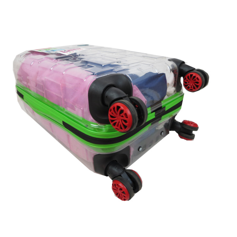 Прозора мала пластикова валіза + комплект органайзерів 42L My Luggage
