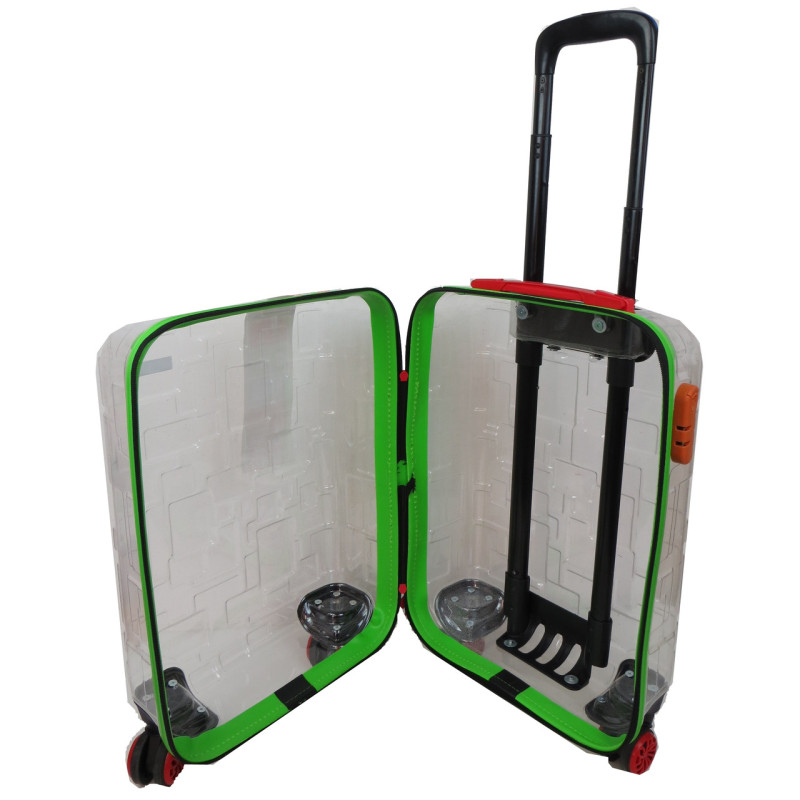 Прозора мала пластикова валіза + комплект органайзерів 42L My Luggage
