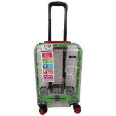 Прозора мала пластикова валіза + комплект органайзерів 42L My Luggage