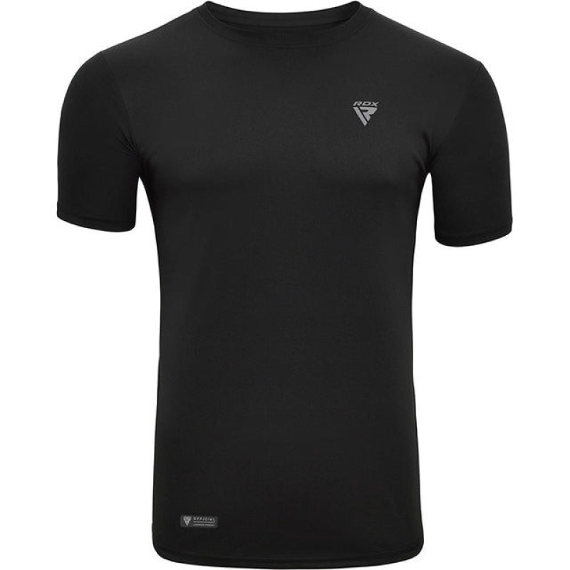 Спортивна футболка RDX T2 з короткими рукавами M Black