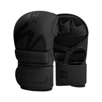 Рукавиці для ММА (Греплінгові рукавички) RDX T15 Noir Inner Matte Black XL