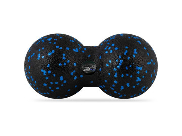 Масажний м'яч подвійний PowerPlay PP-4352 Epp foam peanut ball (d8*16cm.) Чорно/Синій