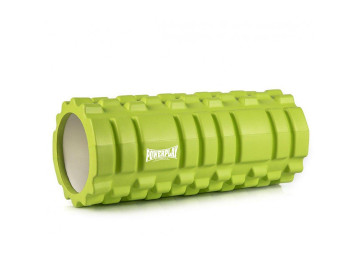 Масажний ролик (роллер) PowerPlay 4025 Massage Roller Зелений (33x14см.)