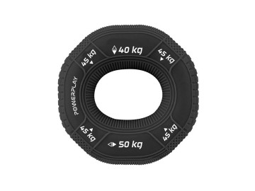 Еспандер кистьовий силіконовий PowerPlay PP-4331 Hand Grip Hard 40-45-50 кг. Чорний