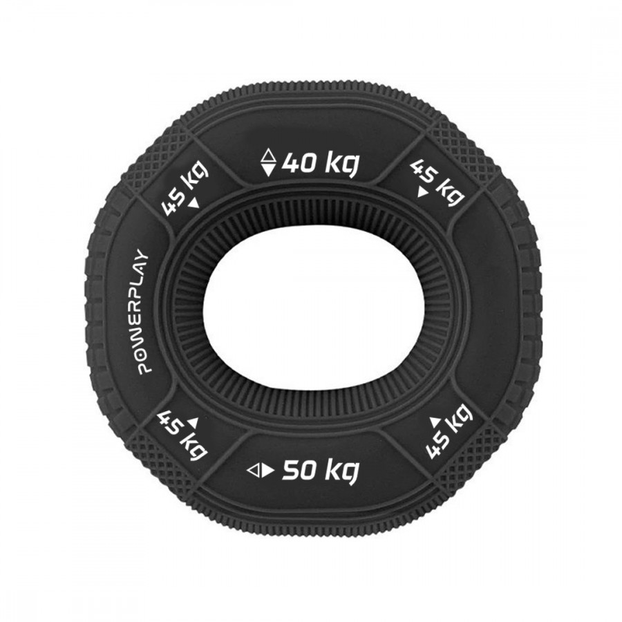 Эспандер кистевой силиконовый PowerPlay PP-4331 Hand Grip Hard 40-45-50 кг. Черный