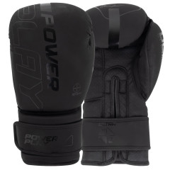 Боксерские перчатки PowerPlay 3024 Ultra Mat, 14 унций, Искусственная кожа (PU), Черный