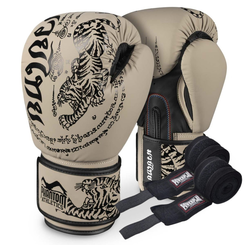 Боксерські рукавиці Phantom Muay Thai Sand 10 унцій (Бинти 4м. )