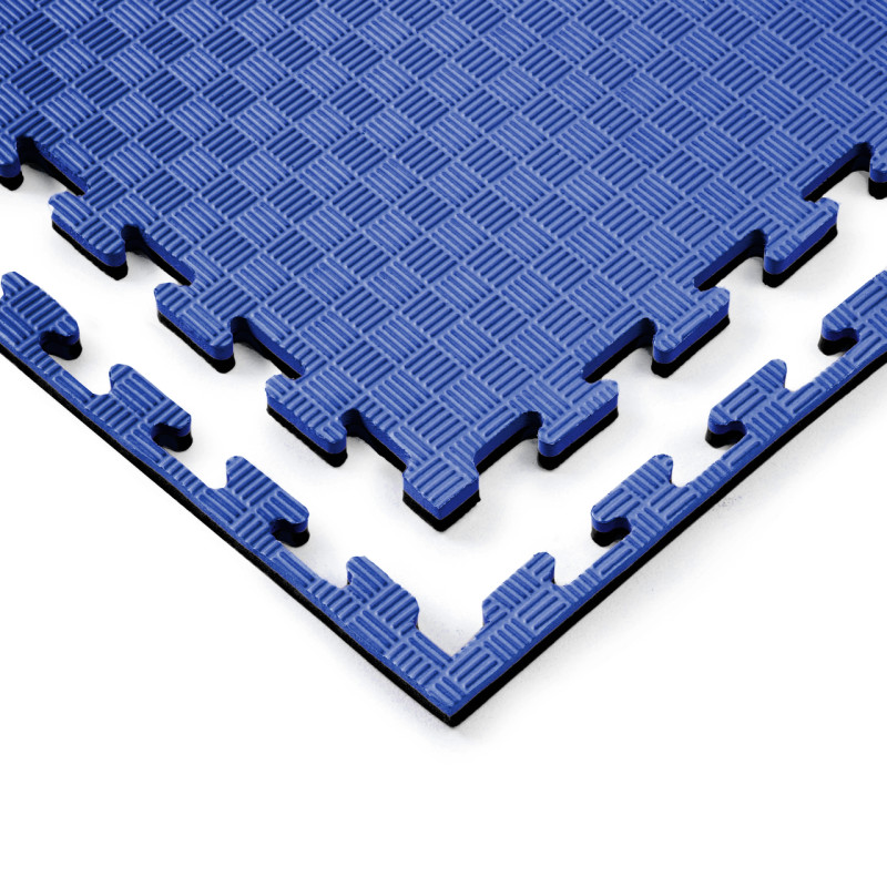 Мат-татами (Мат-пазл ласточкин хвост) WCG EVA 100х100х2 cm синий черный