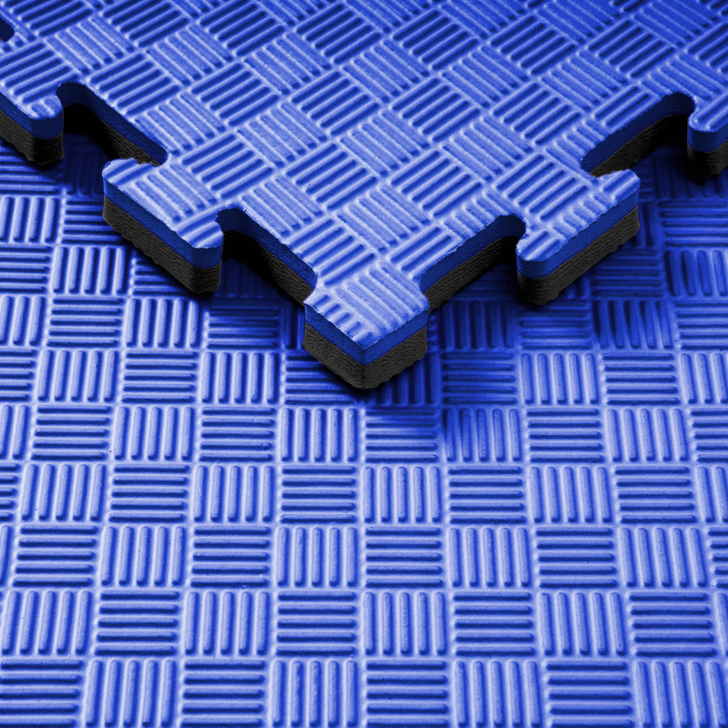 Мат-татами (Мат-пазл ласточкин хвост) WCG EVA 100х100х2 cm синий черный