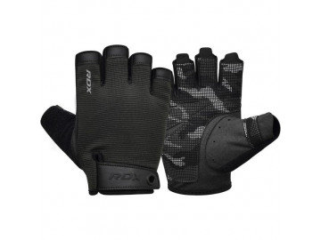 Рукавички для фітнесу RDX T2 Half Black PLUS-LX