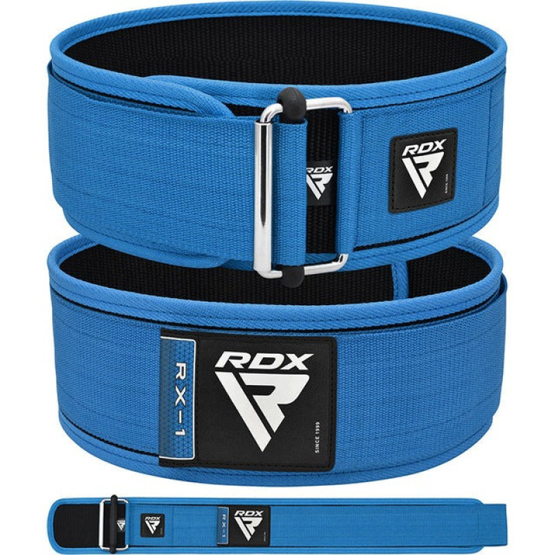 Пояс для важкої атлетики RDX RX1 Weight Lifting Belt BLUE-XL