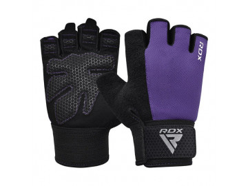Рукавички для фітнесу RDX W1 Half Purple Plus S