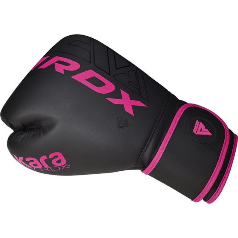 Боксерські рукавиці RDX F6 MATTE PINK-8OZ (капа в комплекті)