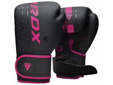 Боксерські рукавиці RDX F6 MATTE PINK-8OZ (капа в комплекті)
