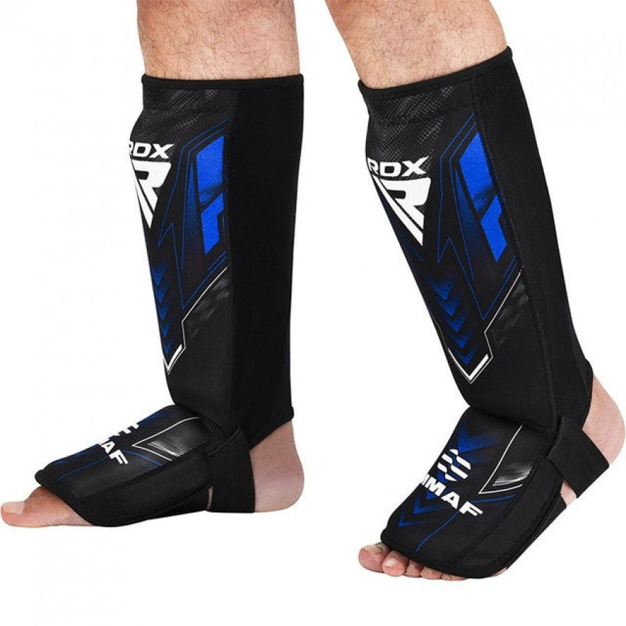 Захист для гомілок та стоп RDX NEOPRENE SHIN INSTEP IMMAF-1-BLUE-S