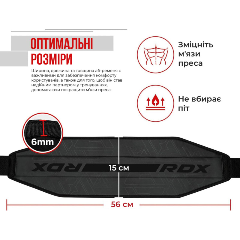 Петли подвесные (петли Береша) RDX F6 KARA Gym Workout Abs Straps черно-белые, Размер (без ремней): 56х15 см, Материал: N-Tear X Maya Hide, неопрен, стальные карабины, Черный