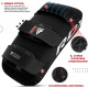 Пади для тайського боксу RDX T1 Curved Thai Kick Pad Black (1 штука), Шкіра Maya Hide, Система фіксації Quick-EZ™ на липучці, Чорний