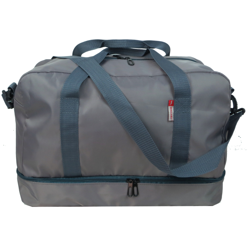 Дорожная сумка с отделом для обуви 40L Wallaby серый