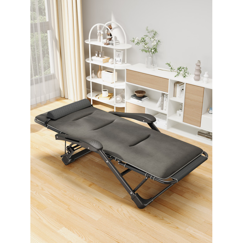 Раскладное кресло шезлонг садовый с подушкой WCG FCB-S06PС