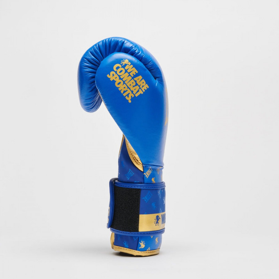 Боксерські рукавиці Leone GN220 DNA Blue 10 унцій (бинти 4 м. в комплекті)