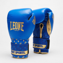 Боксерські рукавиці Leone GN220 DNA Blue 10 унцій (бинти 4 м. в комплекті)