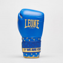 Боксерські рукавиці Leone GN220 DNA Blue 10 унцій (бинти 4 м. в комплекті)