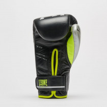 Боксерські рукавиці Leone GN110F REVO FLUO Black 12 унцій (бинти 4 м. в комплекті)