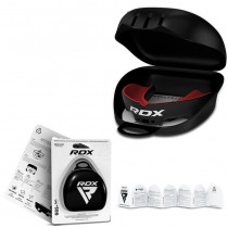 Капа RDX 3w, Доросла (вік 12+) Black/Red, Посадка: Boil & Bite (кип’ятіння + прикус), Двошаровий полімер, Чорно-червоний Капа RDX 3w, Доросла (вік 12+) Black/Red, Посадка: Boil & Bite (кип’ятіння + прикус), Двошаровий полімер, Чорно-червоний