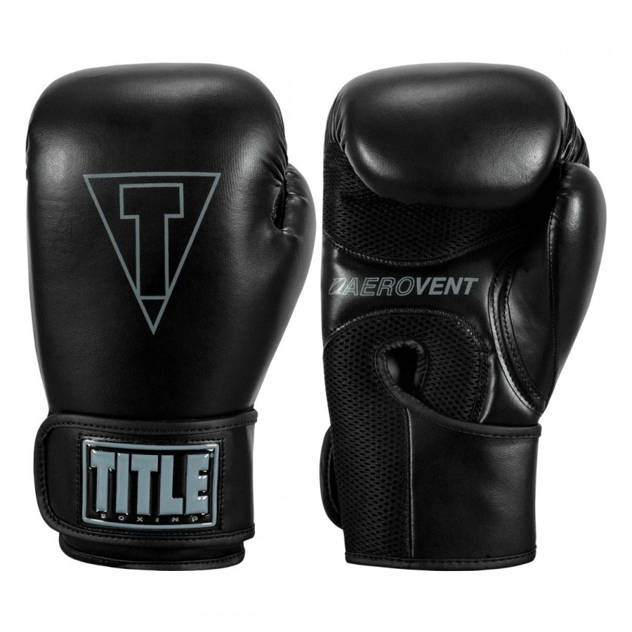 Боксерські рукавиці TITLE Boxing Vegan Gloves Black 14 oz