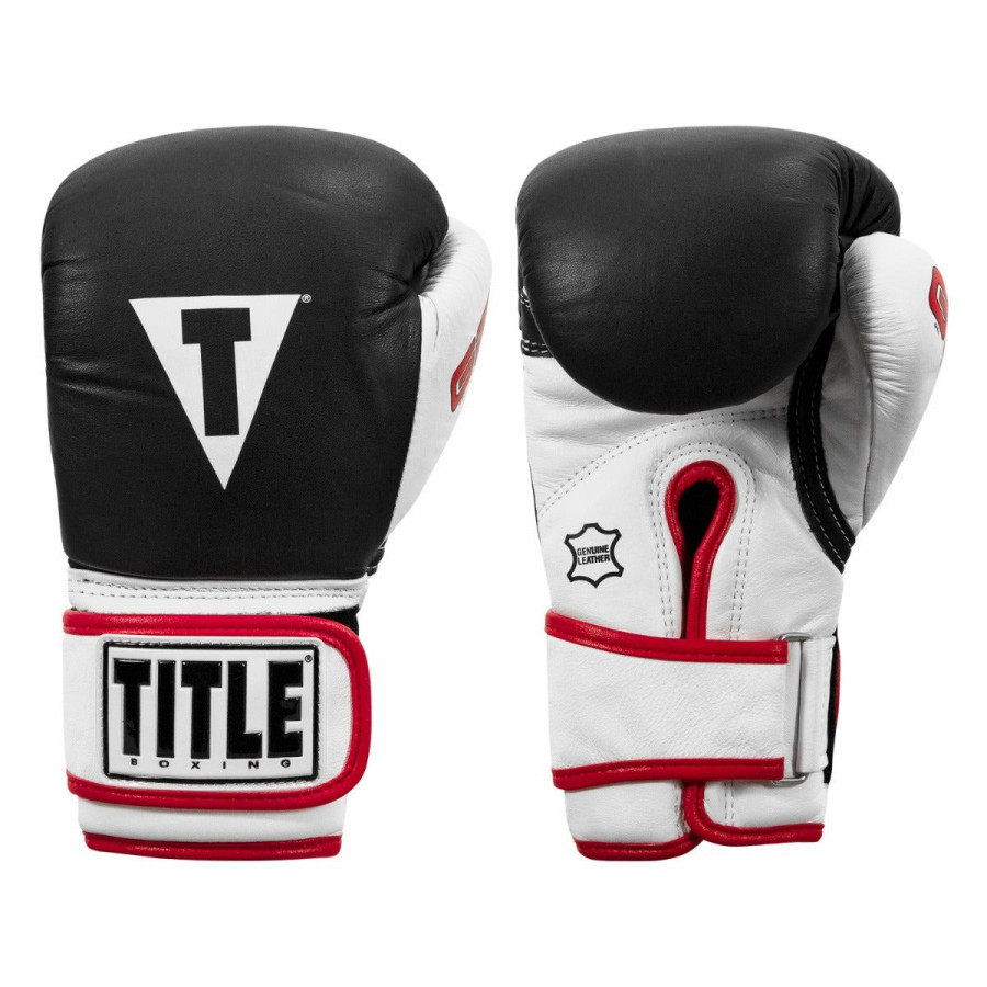 Боксерські рукавиці TITLE Boxing Gel World Black L 14oz