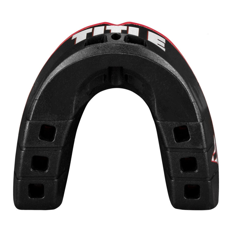 Капа TITLE Boxing Air Force Duo-Defense 2.0 Black/Red, Детская (возраст до 10 лет), Односторонняя, Черно-красная