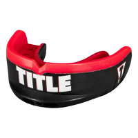 Капа TITLE Boxing Air Force Duo-Defense 2.0 Black/Red, Детская (возраст до 10 лет), Односторонняя, Черно-красная
