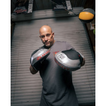 Лапи боксерські TITLE Boxing Aerovent Anarchy Punch Mitts Black/Silver