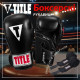 Боксерські рукавиці TITLE Classic Black Max Black 14 oz (бинти 4м. в комплекті)
