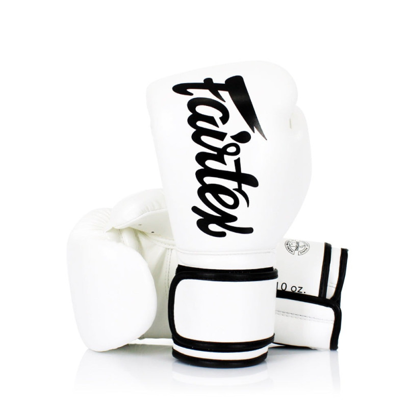 Боксерські рукавиці Fairtex BGV14 White 14 унцій (бинти в комплекті)