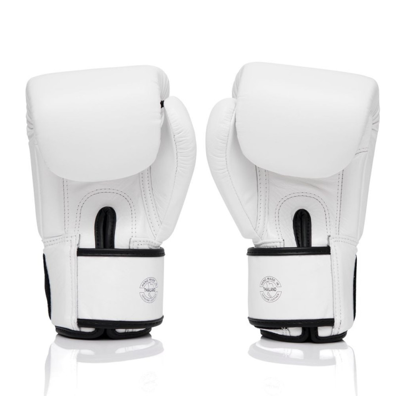 Боксерські рукавиці Fairtex BGV1-ONE (натуральна шкіра) White 12 унцій